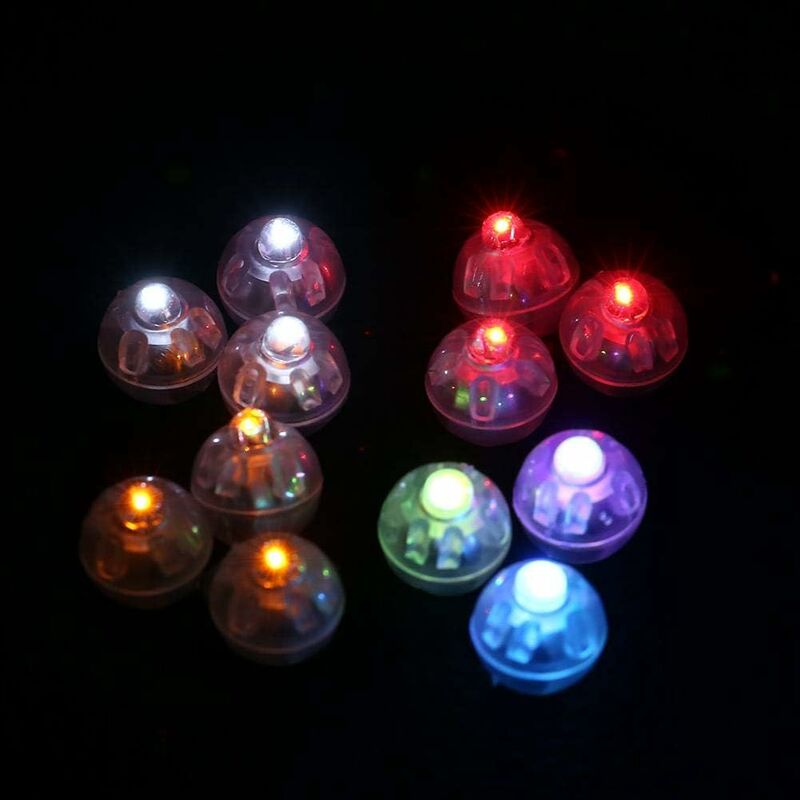 

100 Unids / lote Lámparas de Bola LED Redondas Linterna de Papel Globo Fiesta de Boda Fiesta de Cumpleaños Festival Luces Decorativas Elección de