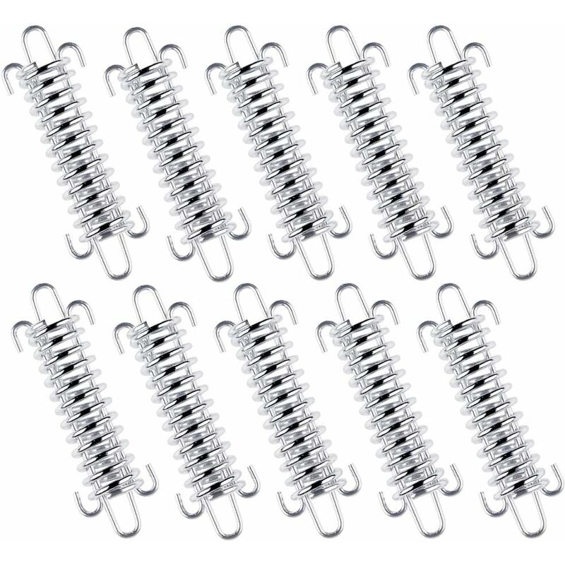 

10pcs Tienda de cuerda resistente, tienda de campaña de acero inoxidable Hebilla de cuerda para senderismo Camping Pesca Picnic Viajar