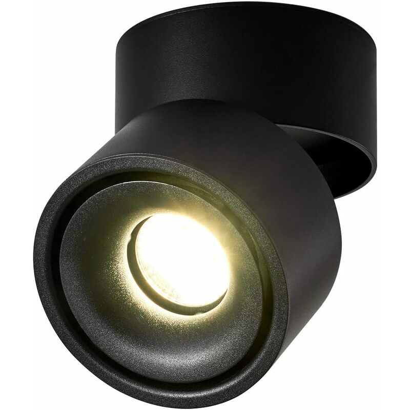 

Litzee - 10W Foco de techo LED Luz de techo, ángulo de cuerpo de lámpara ajustable, foco de lámpara, foco de techo, aplique de techo, foco de techo