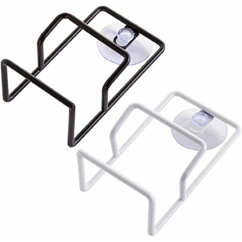 

2 piezas de soporte de esponja de cocina con ventosa, soporte de esponja para fregadero con ventosa de pared para soporte de esponja de cocina y