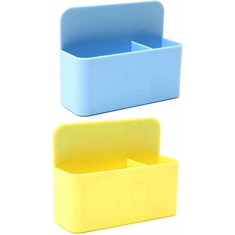 

2 soportes magnéticos para rotuladores, rotuladores de pizarra magnéticos, portalápices, caja de almacenamiento magnética, para nevera, escritorio,