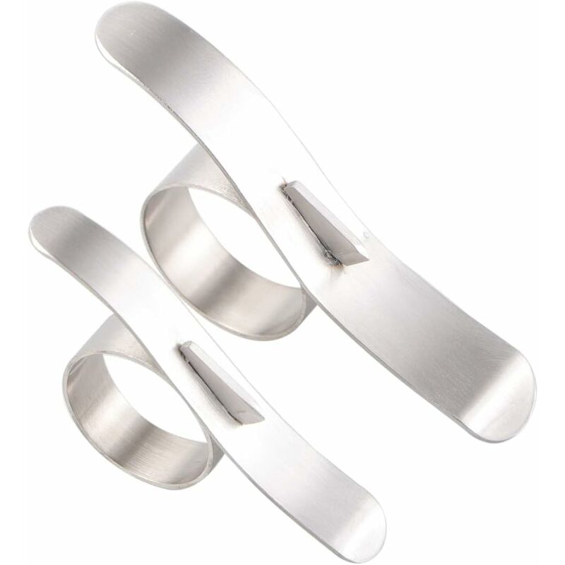 

2 uds anillo pelador de naranja de acero inoxidable pelador de frutas cítricas y pomelo abridor naranja para cocina casera