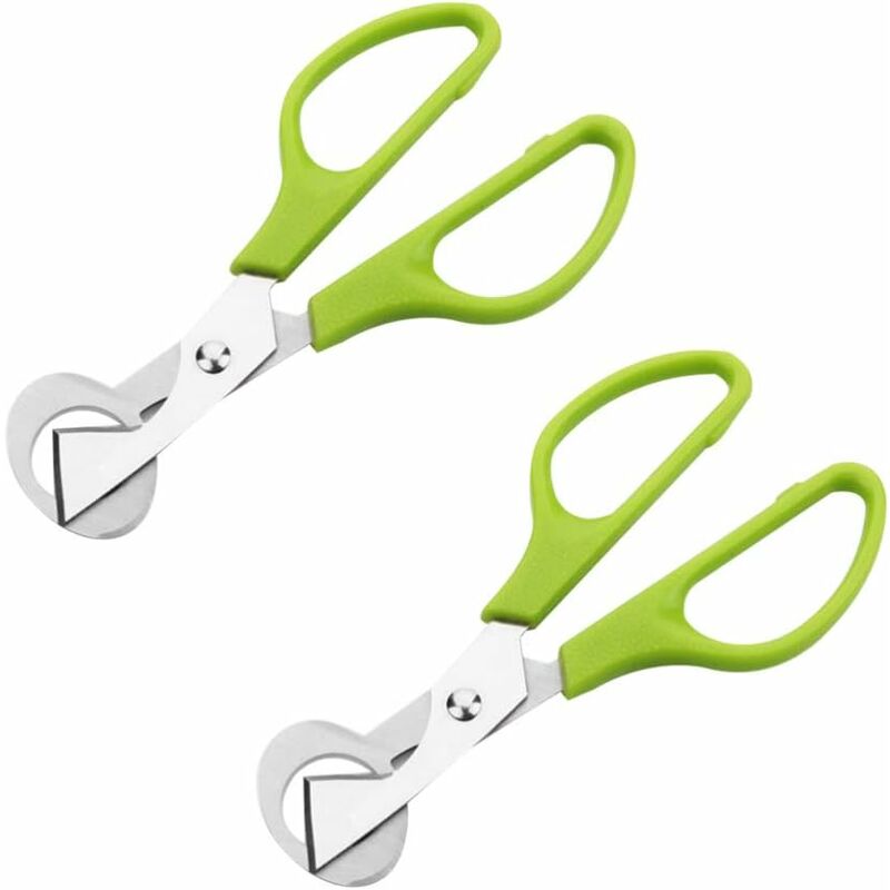 

2 uds. Tijeras de sastre de huevo de codorniz, cuchillas de acero inoxidable, cortador de pájaros, tijeras de cáscara de huevo de paloma, tijeras de