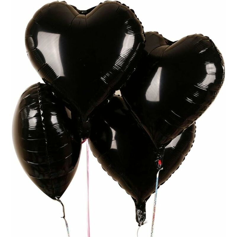 

25 globos de 18 pulgadas en forma de corazón para aniversario de boda, decoración de compromiso de boda, día de San Valentín, decoración de fiesta de