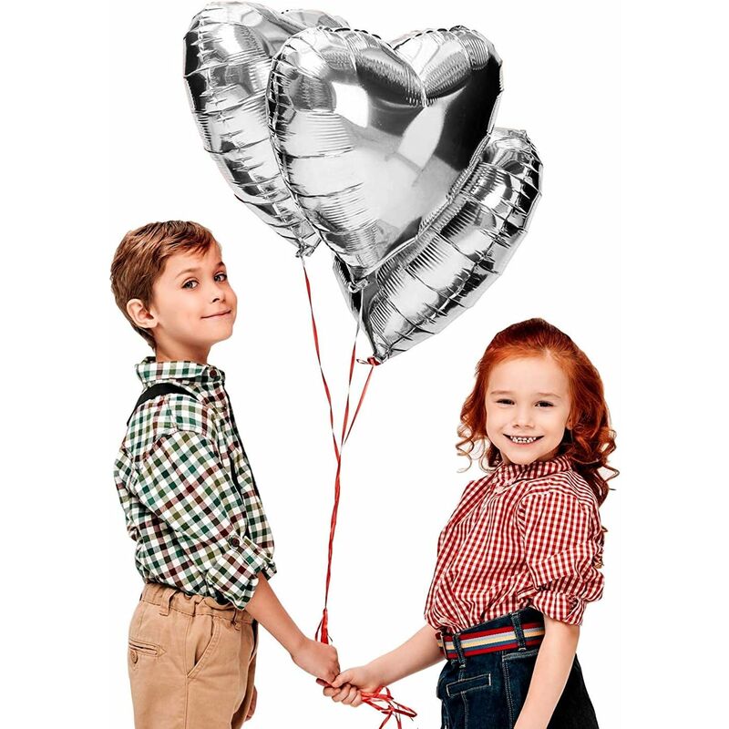 

25 globos de 18 pulgadas en forma de corazón para aniversario de bodas, decoración de compromiso de boda, día de San Valentín, decoración de fiesta