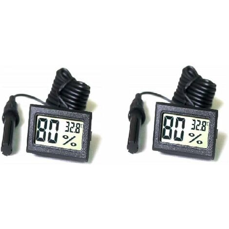 2pcs Lcd Digital Thermometer For Freezer Temperature Degree