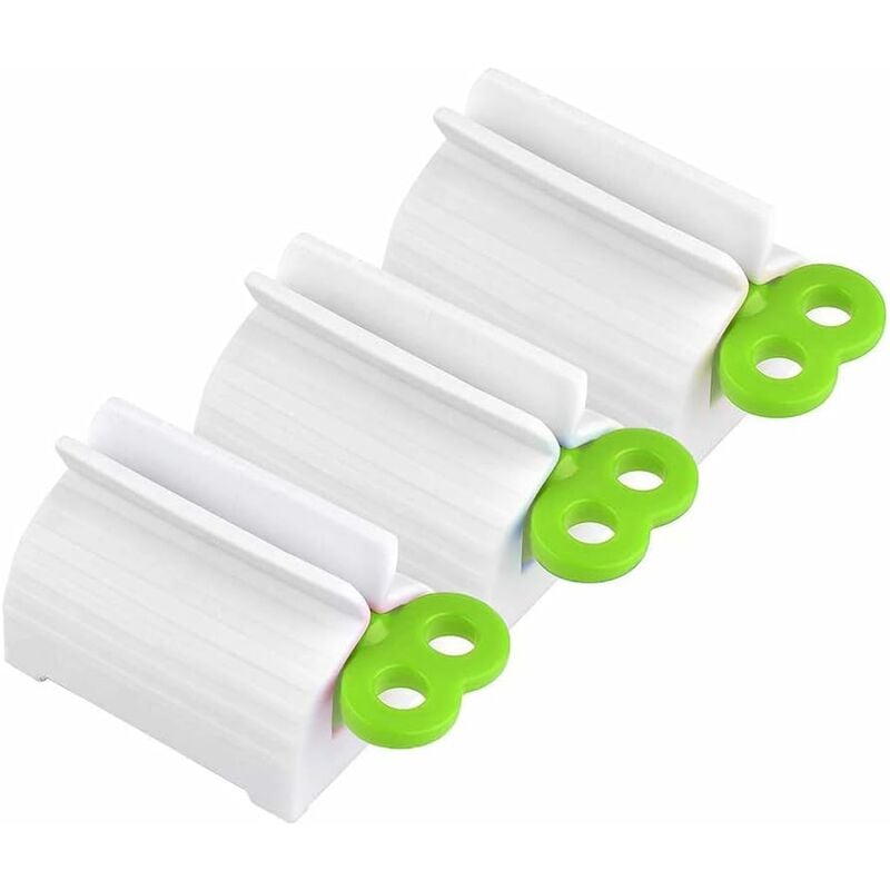 

3 uds dispensador de pasta de dientes soporte de asiento de pasta de dientes soporte de asiento dispensador de pasta de dientes giratorio para baño