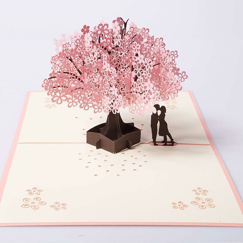 

Litzee - 3D pop up boda / tarjeta de felicitación de año nuevo / tarjeta de cumpleaños, tarjeta de cumpleaños para el día de san valentín / tarjeta