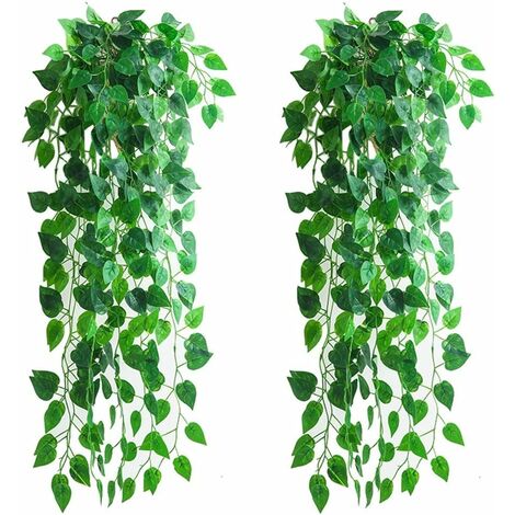 1pcs Artificial Fake Hanging Vine Plant Leaves Garland Home Garden