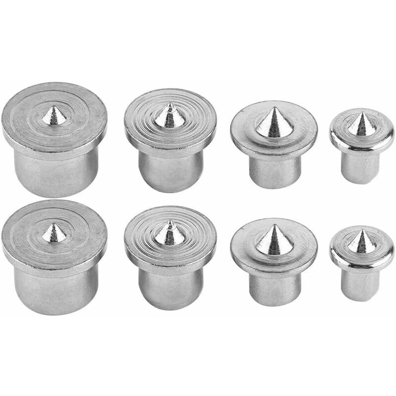 

8 piezas de herramienta de centrado de espárragos de alineación de madera, marcador de puntos, centro de perforación, pasador de 4/5/6/8/10/12 mm