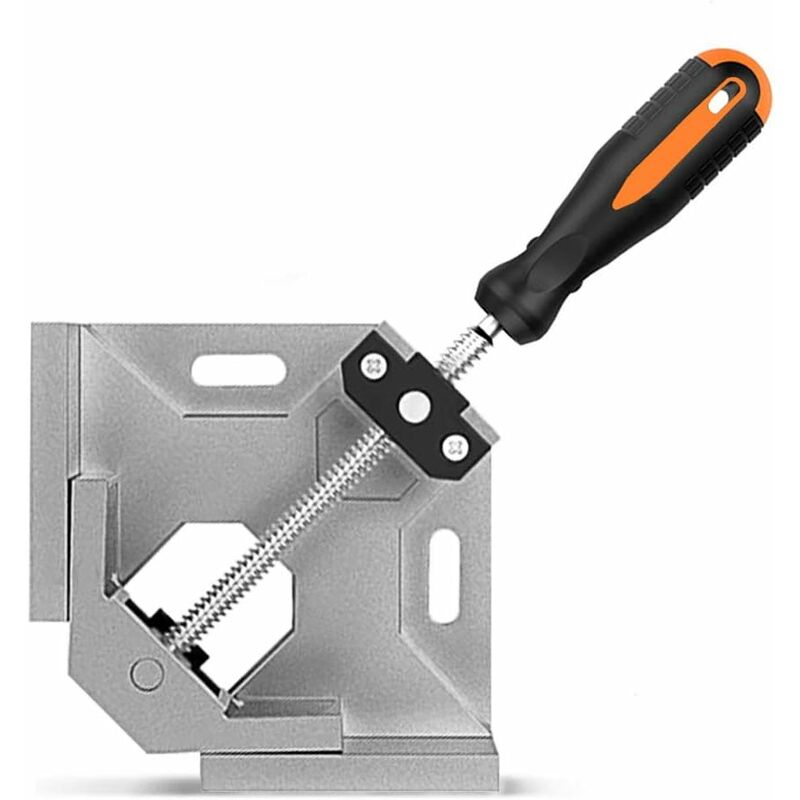 

Abrazaderas de esquina de 90 grados, tornillo de banco de esquina de aleación de aluminio de 90 ° para soldar madera, abrazadera de esquina ajustable