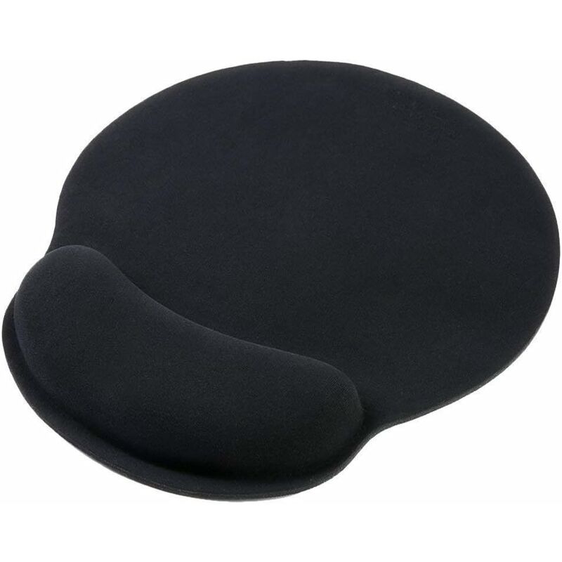 

Alfombrilla ergonómica para ratón, reposamuñecas de gel, reposamuñecas, problemas con la vaina del tendón para ordenadores y portátiles, color negro