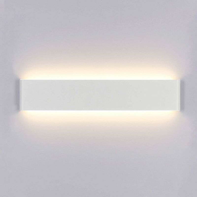 

Litzee - Aplique de pared para interiores LED 40CM Lámpara de pared Blanco cálido Moderno Lámpara de arriba hacia abajo 14W AC 220V Aplique de pared