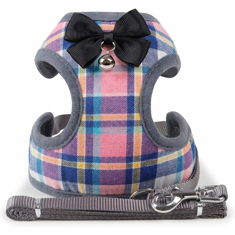 

Arnés para perros / gatos Correa suave, transpirable y cómoda para perros pequeños Cachorro para correr MZ123 (L, color)