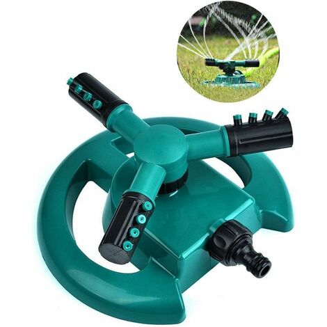 LITZEE Arroseur automatique de jardin et de pelouse - Avec système d'arrosage rotatif à 360° - Pour un arrosage uniforme grâce aux têtes de pulvérisation de précision rotatives