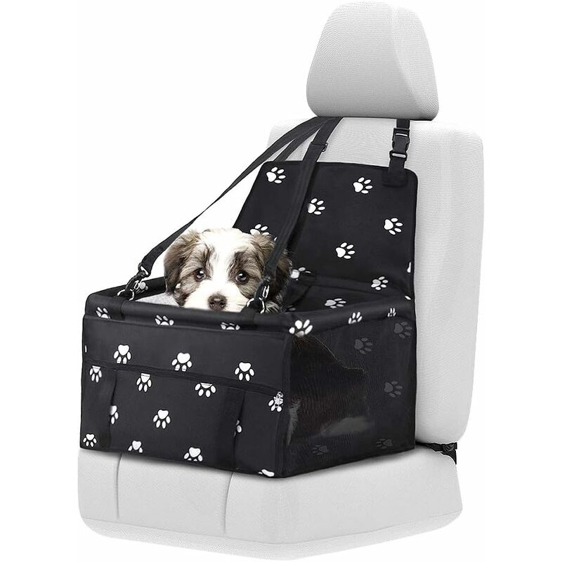 

Asiento de coche para perros, asientos de coche para perros pequeños, elevador para mascotas Asiento de coche portátil impermeable y plegable Asiento