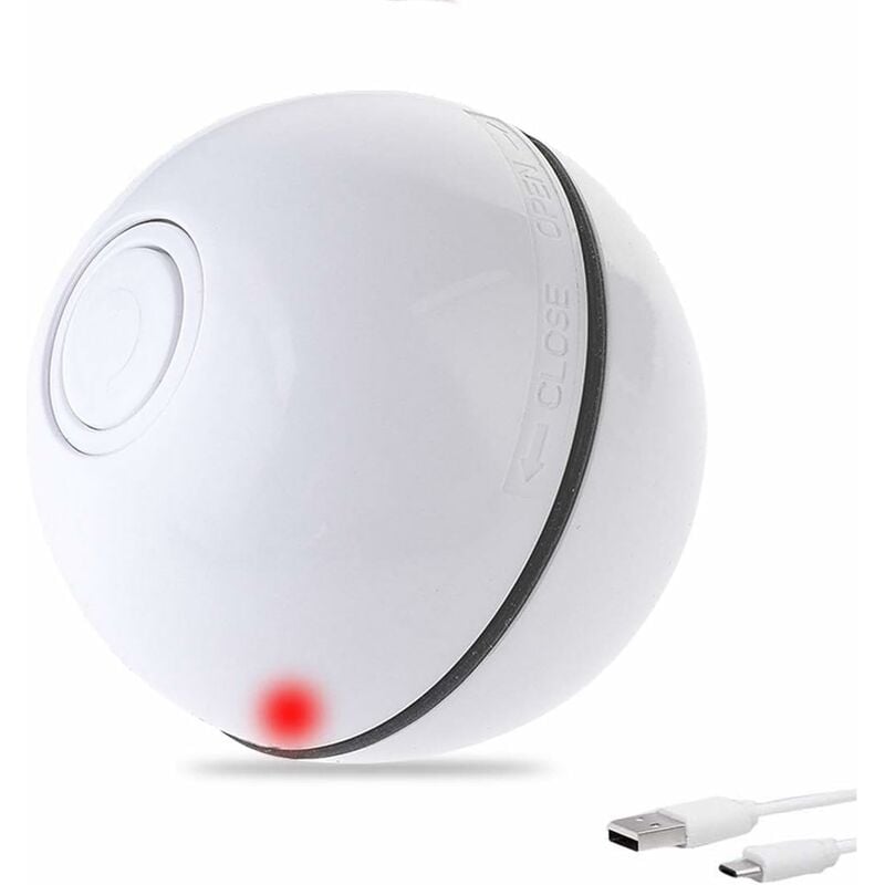 

Bola de juguete interactiva inteligente para gatos, automática, recargable, USB, bola de juguete para gatos con bola de luz LED giratoria de 360