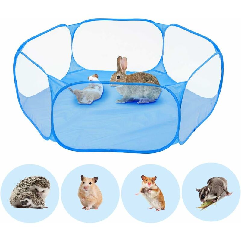 

Bolígrafo portátil plegable para juegos de animales pequeños, jaula de tienda para mascotas transpirable, valla deportiva utilizada para conejillos