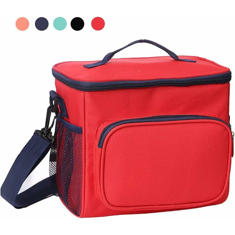 

Bolsa refrigeradora de 10 litros, bolsa de almuerzo, bolsa de almuerzo pequeña, bolsa de picnic ligera impermeable, bolsa de almuerzo aislada, bolsa