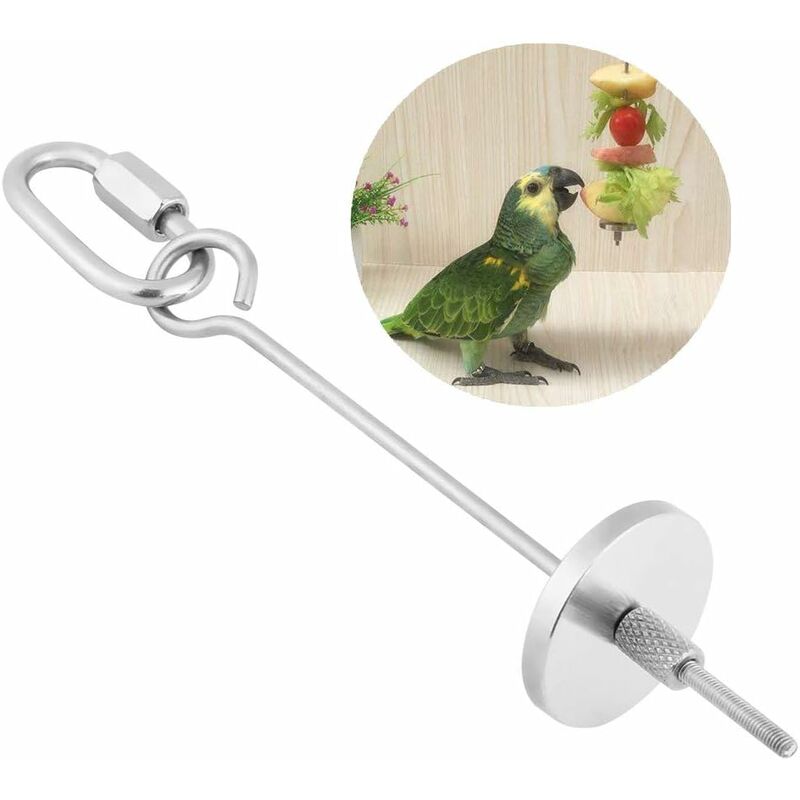 Brochette Nourriture Perroquet, Perroquet Fruits Légumes Viande Alimentaire Porte-bâton Petit Animal Huche Cage Foraging Toy Perroquets Traiter Outil