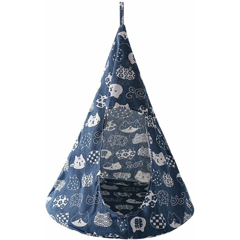 

Cama colgante para hamacas Casa colgante extraíble para gatos Hamaca cónica Tienda para mascotas para gatos pequeños S (sin anillo de acero)