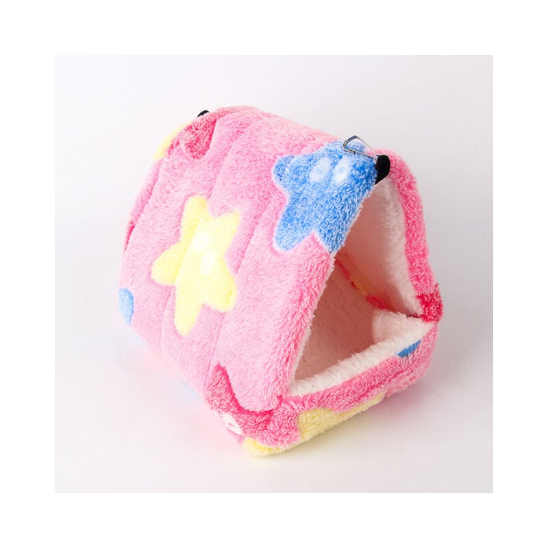 

Cama para mascotas pequeña: felpa portátil, algodón, cálido, saco de dormir multifuncional con tapete extraíble, cama para hámster, conejillo de