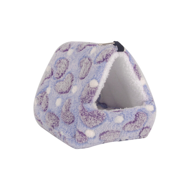 

Cama para mascotas: felpa portátil, algodón, cálido, saco de dormir multifuncional con tapete extraíble, cama para hámster, conejillo de indias,