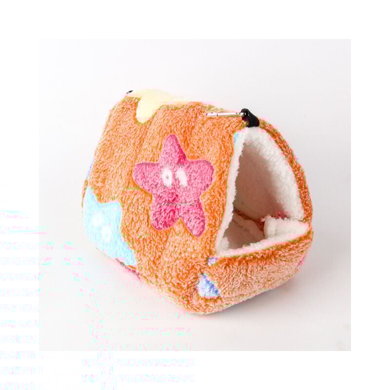 

Cama para mascotas pequeña: felpa portátil, algodón, cálido, saco de dormir multifuncional con tapete extraíble, cama para hámster, conejillo de