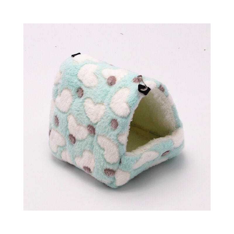 

Cama para mascotas pequeñas: felpa portátil, algodón, cálido, saco de dormir multifuncional con tapete extraíble, cama para hámster, conejillos de