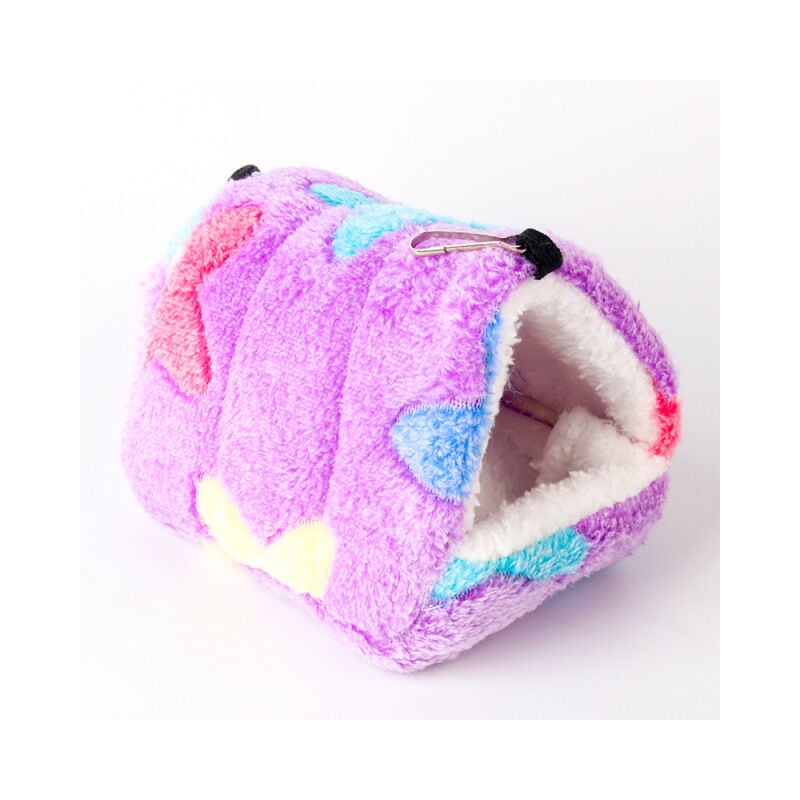

Perrera para mascotas pequeñas Saco de dormir portátil de felpa, algodón, cálido, multifuncional, con tapete extraíble, perrera para hámsteres,