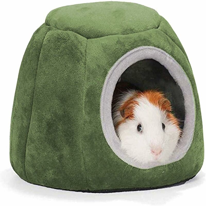 

Cama pequeña y cálida para conejillo de indias, hámster, lindo nido para animales pequeños, ardilla, erizo, hurón, cueva de peluche para ratas,