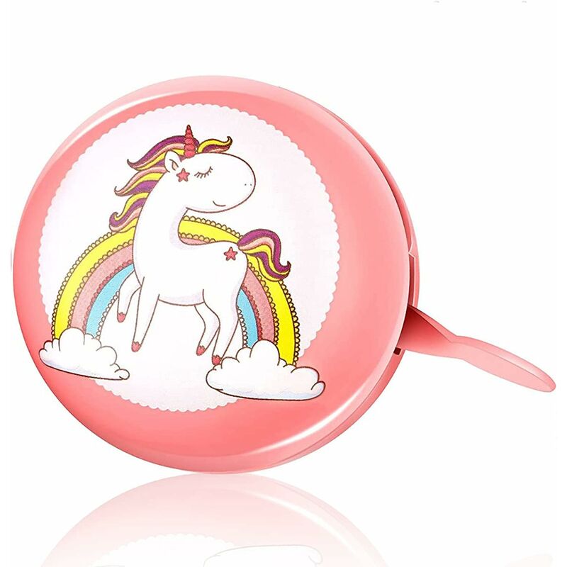 

Campana de bicicleta con patrón de unicornio, campana de bicicleta para niños, sonido fuerte y claro, campana de MTB, bicicleta de montaña, bicicleta
