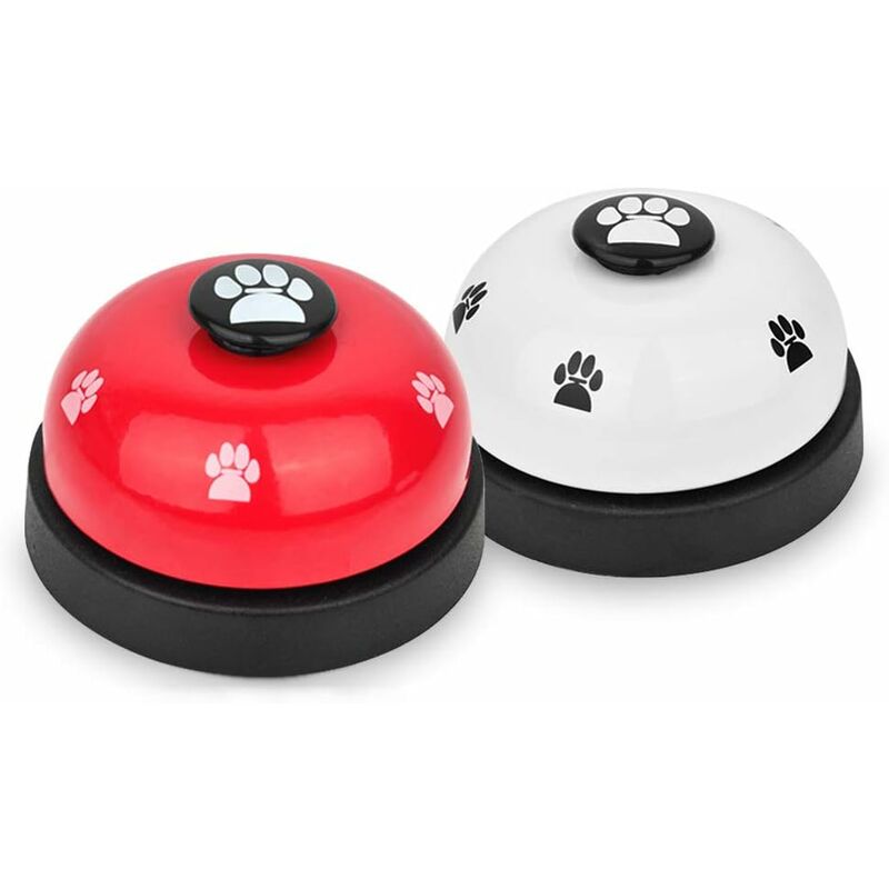 

campana para perros, paquete de 2 campanas de metal para perros con timbre de goma antideslizante para el piso para el anillo de entrenamiento para