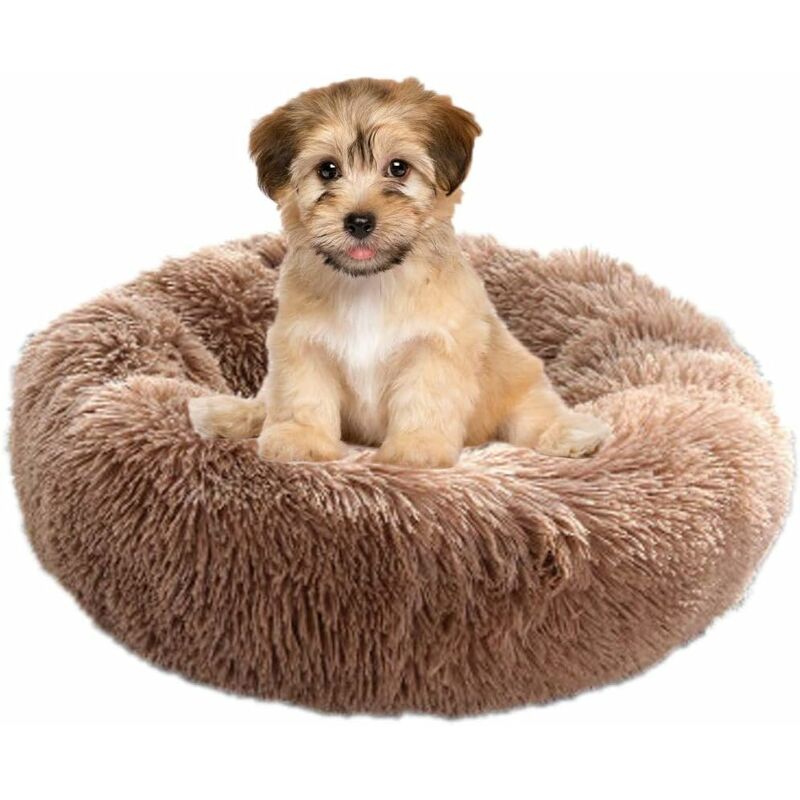 

Canasta para perros Canasta redonda para gatos Almohada mullida para cama para mascotas Suave y cómoda, cálida, impermeable, antideslizante y lavable