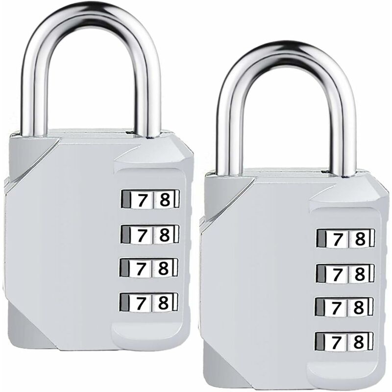 

Litzee - Candados de código de seguridad con combinaciones de 4 dígitos para maleta deportiva, cofre de herramientas, gabinete, cobertizo y equipaje