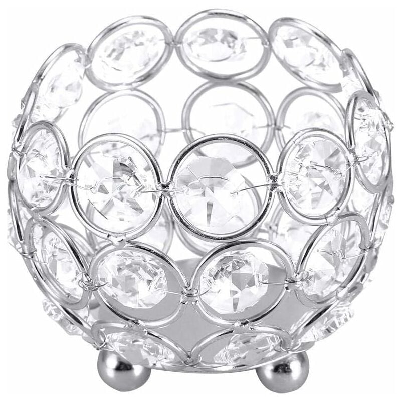 

Candelabro de cristal para decoración de candelabros, candelabros de cristal con luz para té, decoración de mesa de boda, centros de mesa, día de San