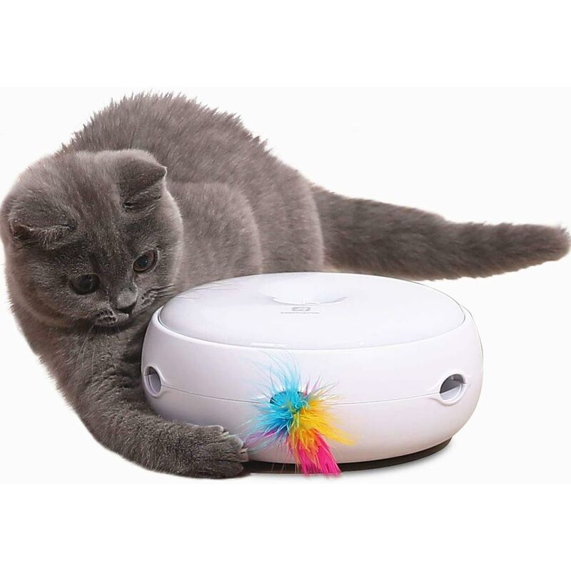 

Cat Toys Juguetes de resorte eléctricos Juguetes interactivos para gatos, Juguetes de resorte giratorios automáticos