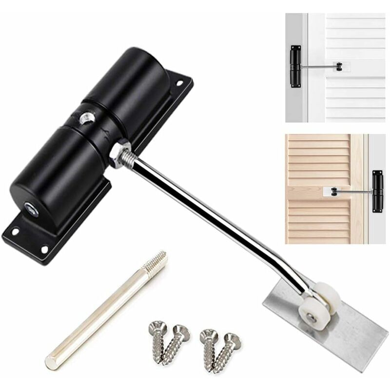 

Cerradura de puerta con resorte, bisagra de puerta automática ajustable para uso residencial / comercial, cerradura de puerta de seguridad fácil de