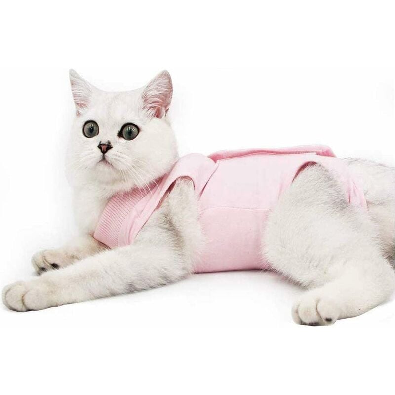 

Chaleco de recuperación para gatos, mono médico antilamido para gatitos, adecuado para heridas abdominales o enfermedades de la piel, destete y