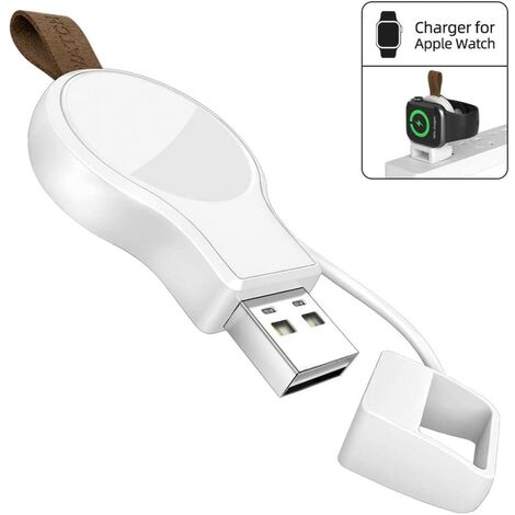 LITZEE Chargeur USB pour Apple Watch, chargeur magnétique iWatch Chargeur sans fil portable compatible avec toutes les séries Apple Watch 5/4/3/2/1, Nike +, Hermes, édition