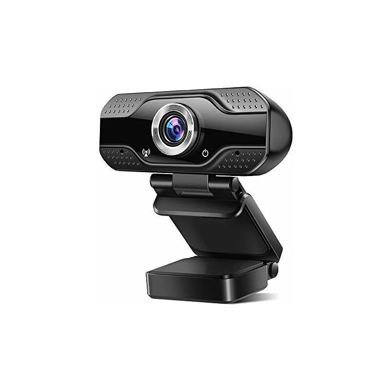 

Litzee - Cámara web Full HD 1080P con micrófono Cámara web con enfoque automático USB 2.0, con clip ajustable para, rotación de 360 ​​grados, para