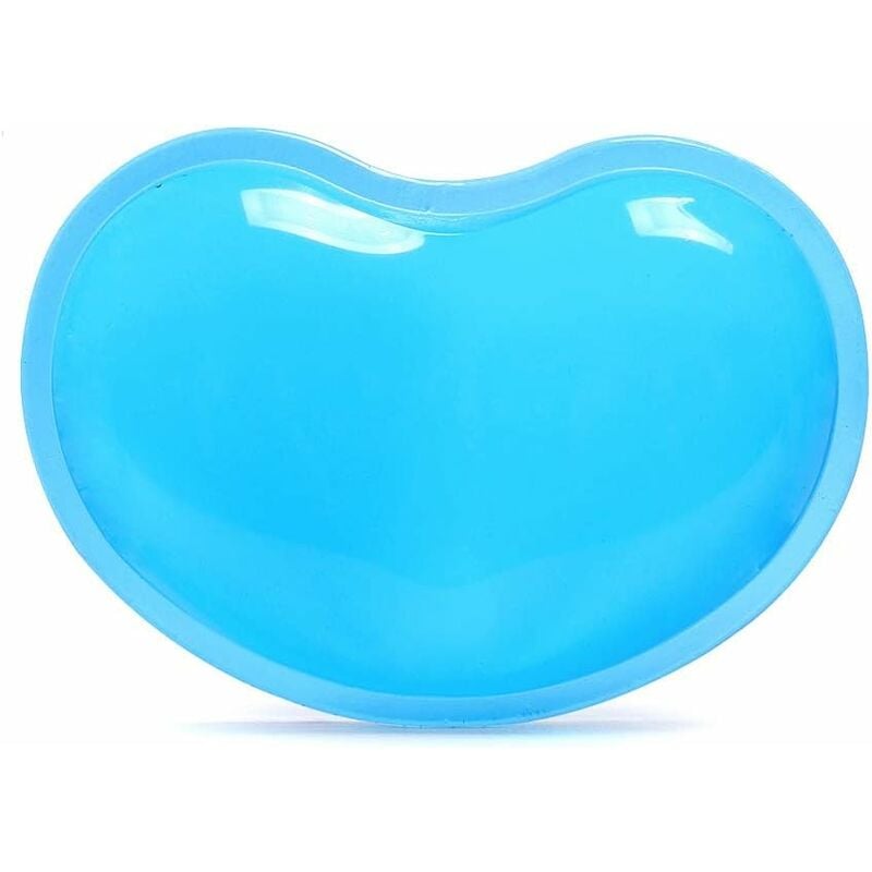 

Cojín de reposamuñecas de gel de silicona suave para ratón, cojín de mano fresco, soporte de muñeca para teclado, translucidez ergonómica en forma de