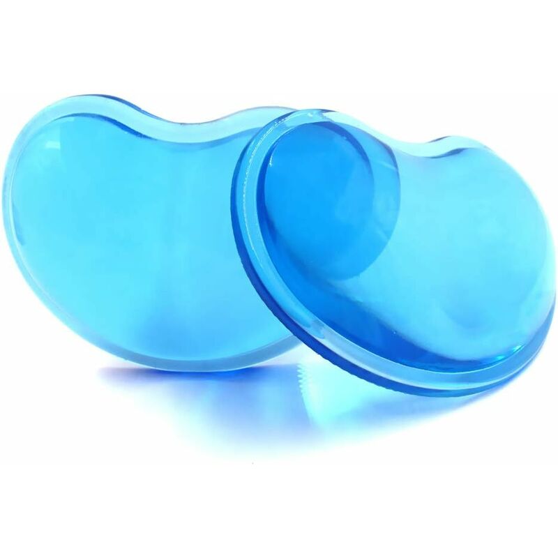 

Cojín de reposamuñecas de gel de silicona suave para ratón, cojín de mano fresco, soporte de muñeca para teclado, translucidez ergonómica en forma de
