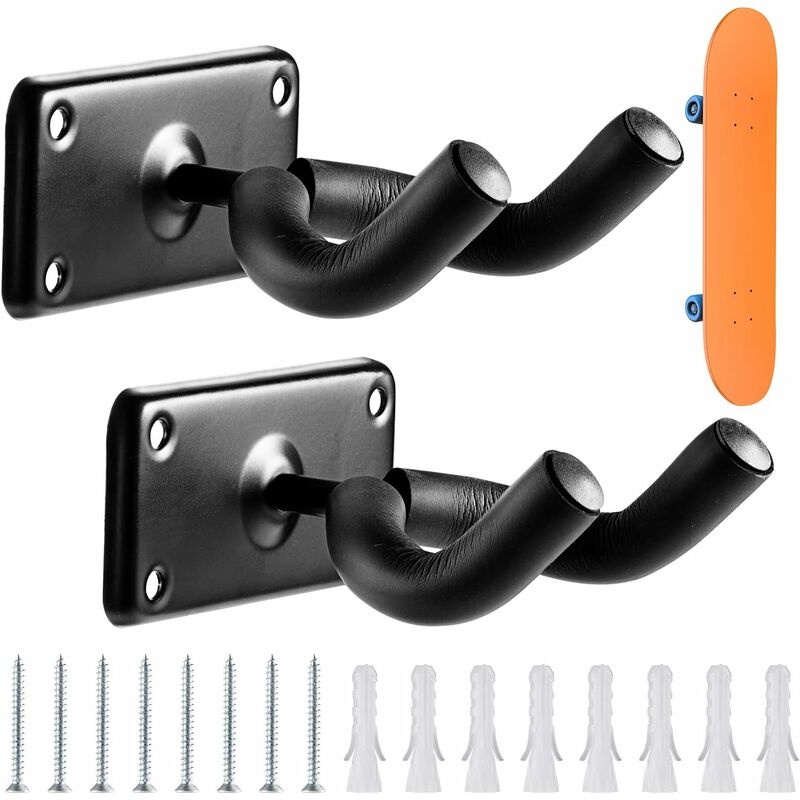 

Colgador de pared para monopatín Colgador de esquí y colgador de guitarra de primera calidad Estante de pared perfectamente organizado para guitarra,