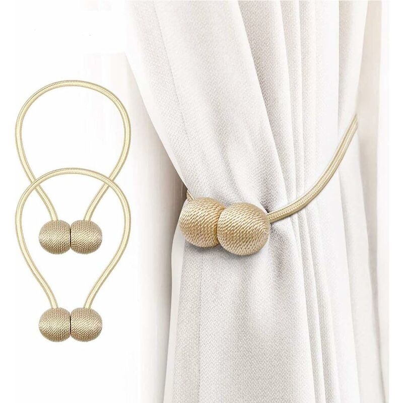 

Corbata magnética para cortina, no requiere perforaciones, hebillas de apoyo, estilo exquisito, pequeño y conveniente, adecuado para cortinas