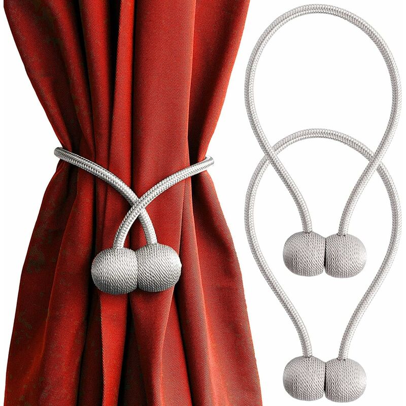 

Corbata magnética para cortina, no requiere perforaciones, hebillas de soporte, estilo exquisito, pequeño y conveniente, adecuado para cortinas