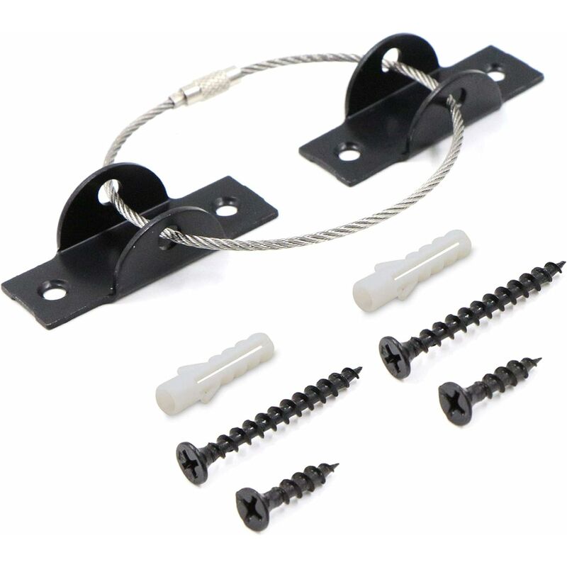 

Correas antivuelco para muebles 1 juego Juego de correas de anclaje para muebles a prueba de niños de acero inoxidable para seguridad infantil y