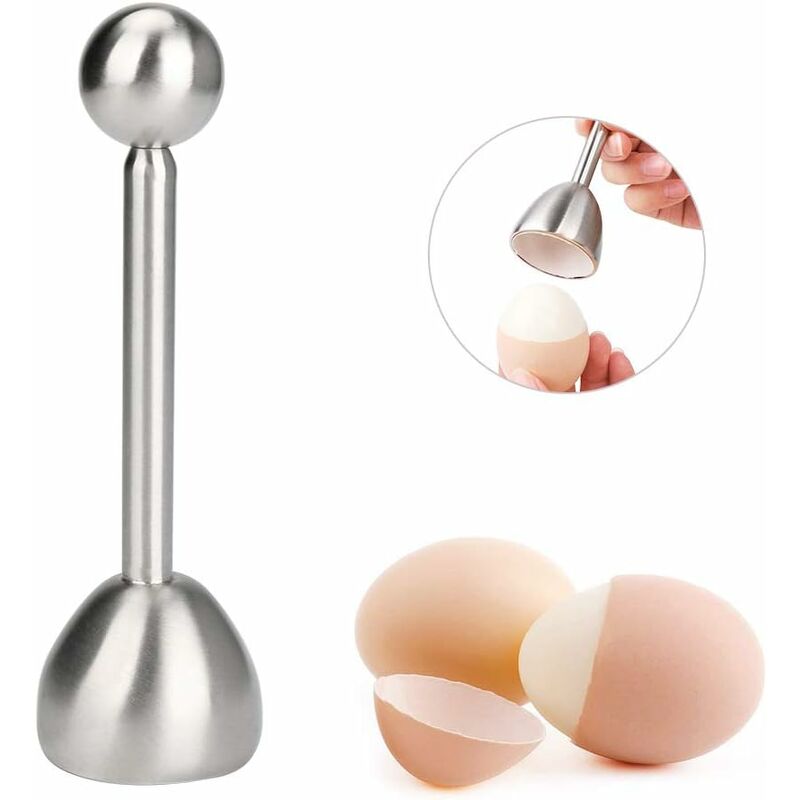 

Cortador de huevos de acero inoxidable Herramienta para huevos Separador de yema de huevo Cortador de tapa de huevo de acero inoxidable para huevos
