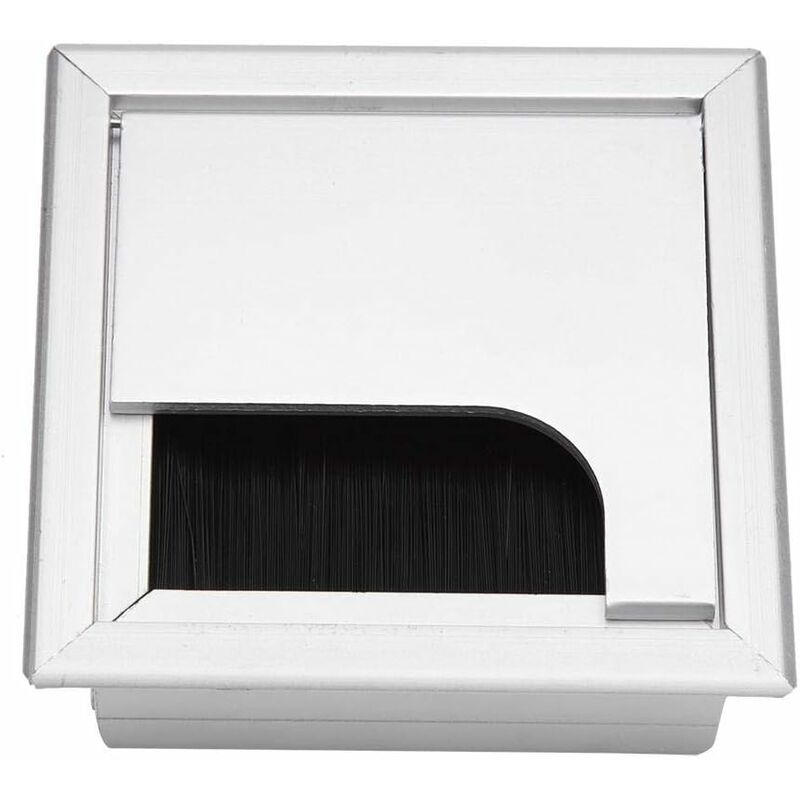 

Cuadrado PC Shutter Wire Hole Cover Socket Computer Ojal Escritorio (pequeño)