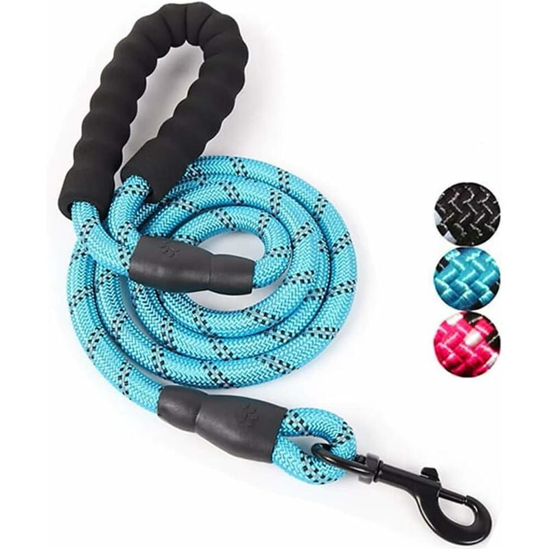 

Cuerda de correa para perros con mango acolchado suave y cables reflectantes de nailon duraderos Correa de seguridad Correa de 1,5 m para escalar